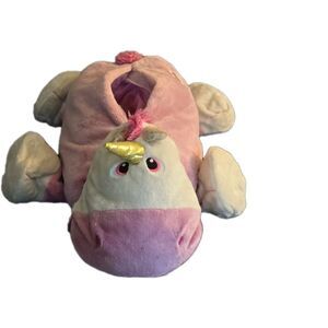 Stuffies Prancing Unicorn 24" Pink Plush Animal 6 Pockets Fun Sleepovers Girl
